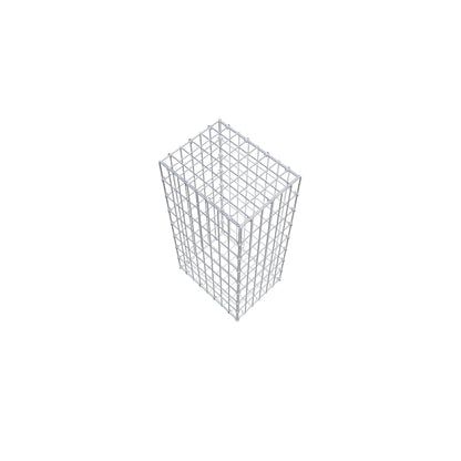 Gavión 80 cm x 40 cm x 30 cm (L x A x P), luz de malla 5 cm x 10 cm, anillo en C