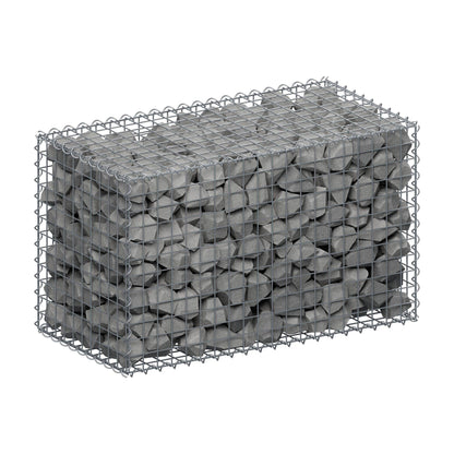 Gabion 100 cm x 60 cm x 50 cm (L x H x D), maskestørrelse 5 cm x 5 cm, spiral