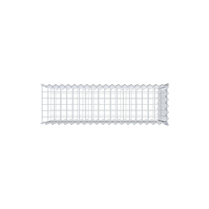 Anbaugabione Typ 2 100 cm x 50 cm x 30 cm (L x H x T), Maschenweite 5 cm x 5 cm, Spirale