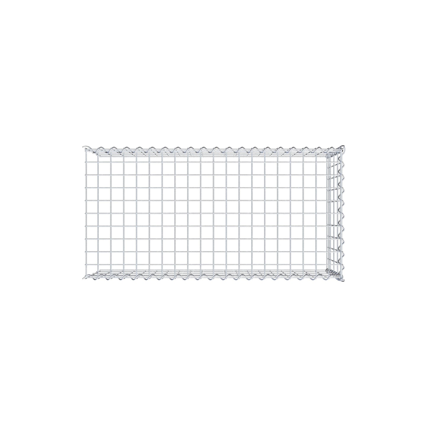 Add-on schanskorf type 4 100 cm x 40 cm x 50 cm (L x H x D), maaswijdte 5 cm x 10 cm, spiraalvormig