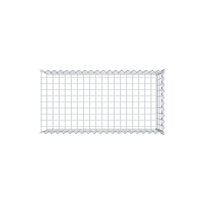 Add-on schanskorf type 4 100 cm x 40 cm x 50 cm (L x H x D), maaswijdte 5 cm x 10 cm, spiraalvormig