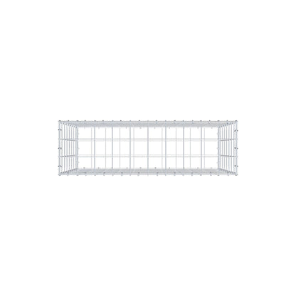 Gabbione 100 cm x 80 cm x 30 cm (L x H x P), maglia 10 cm x 10 cm, anello a C