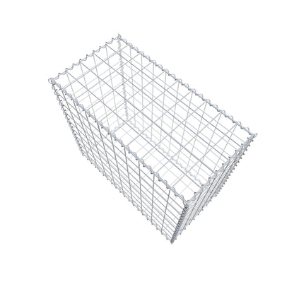 Gabbione 100 cm x 90 cm x 50 cm (L x H x P), maglia 10 cm x 10 cm, spirale