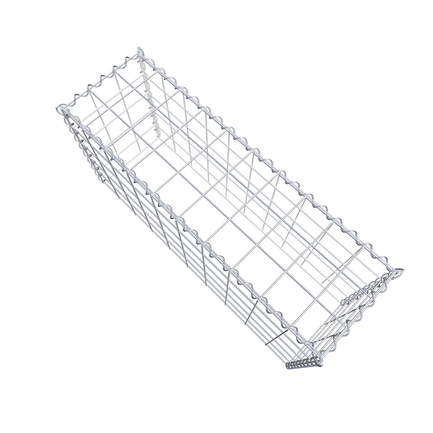 Opvokset gabion type 3 100 cm x 50 cm x 30 cm (L x H x D), maskestørrelse 10 cm x 10 cm, spiral