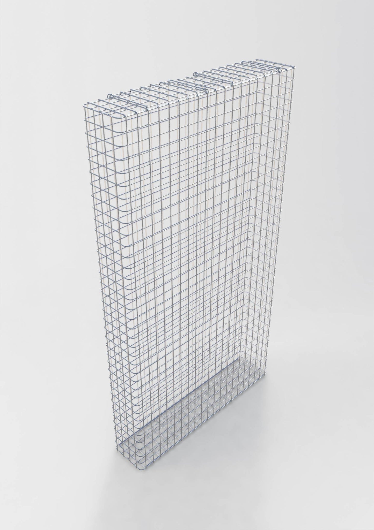 Gabbione zincato a caldo 102 cm x 182 cm x 22 cm, maglia 5 cm x 5 cm, presaldato