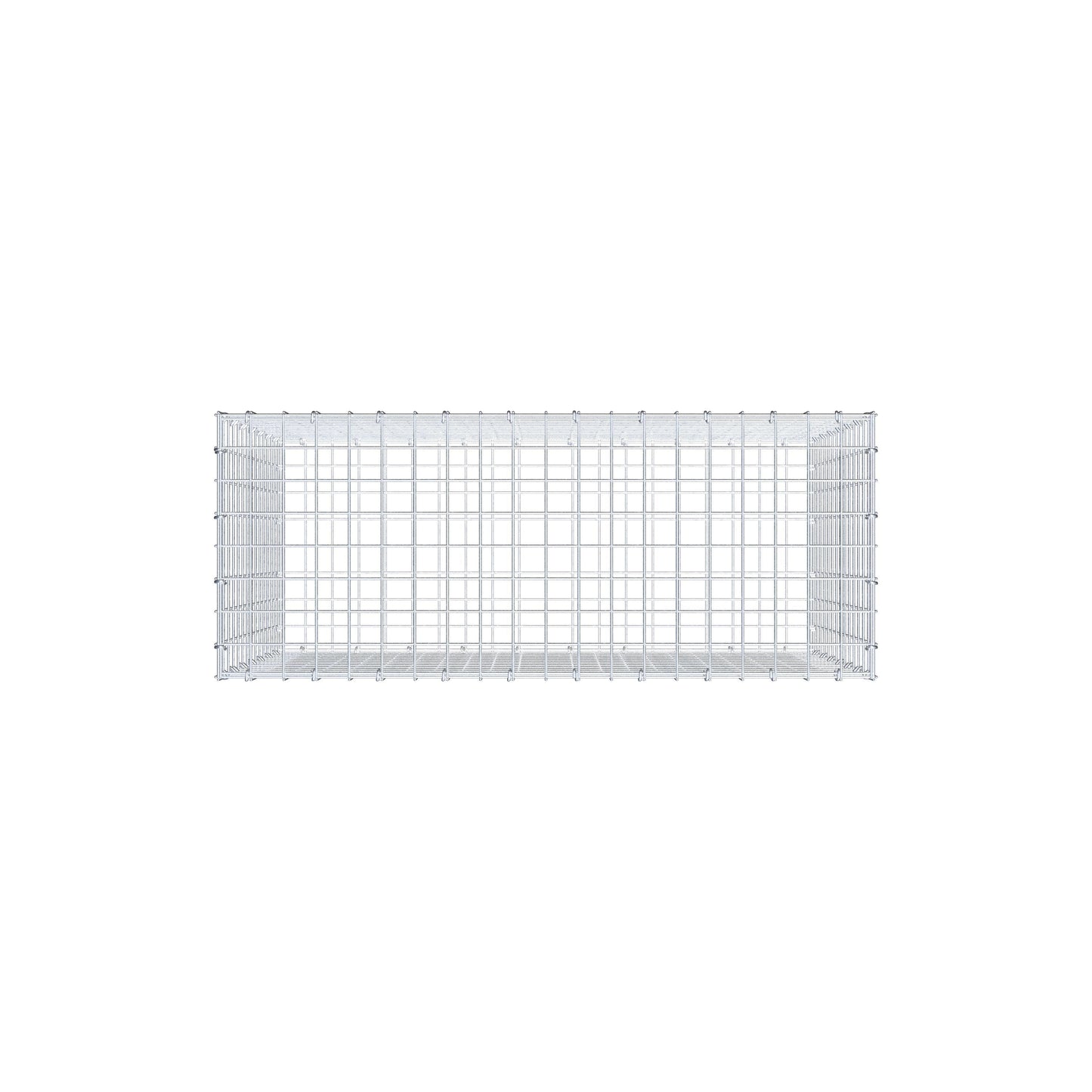 Gabion 100 cm x 70 cm x 40 cm (L x H x D), maskestørrelse 5 cm x 5 cm, C-ring