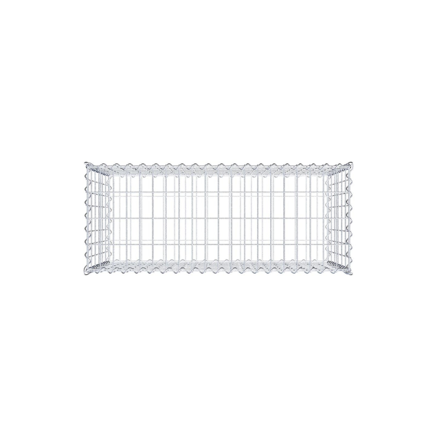 Gabion 100 cm x 60 cm x 40 cm (L x H x D), maskstorlek 5 cm x 10 cm, spiral