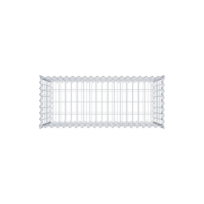 Gabion 100 cm x 60 cm x 40 cm (L x H x D), maskstorlek 5 cm x 10 cm, spiral
