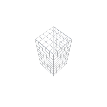 Mounted gabion type 4 100 cm x 50 cm x 50 cm (L x H x D), mesh size 10 cm x 10 cm, C-ring