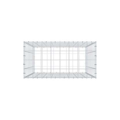 Gabbione 100 cm x 80 cm x 40 cm (L x H x P), maglia 10 cm x 10 cm, anello a C
