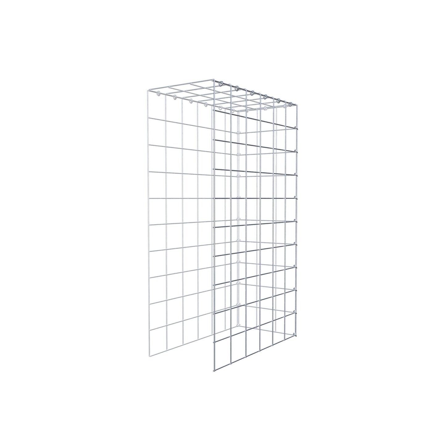 Anbaugabione Typ 4 100 cm x 60 cm x 30 cm (L x H x T), Maschenweite 10 cm x 10 cm, C-Ring