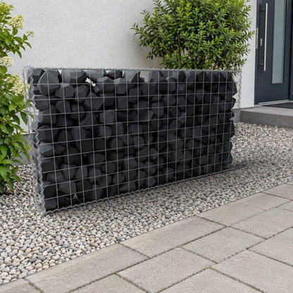 Gabion 200 cm x 100 cm x 20 cm (L x H x D), mesh size 10 cm x 10 cm, spiral