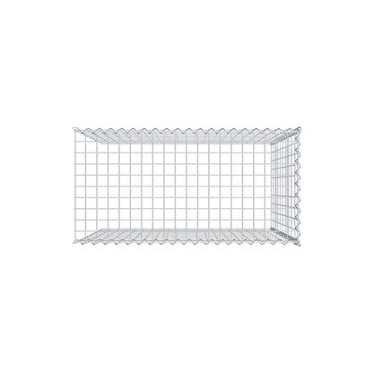 Gabbione aggiuntivo tipo 4 100 cm x 100 cm x 50 cm (L x H x P), dimensione maglia 5 cm x 10 cm, a spirale