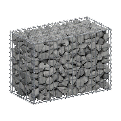 Schanskorf 100 cm x 70 cm x 50 cm (L x H x D), maaswijdte 5 cm x 10 cm, spiraalvormig