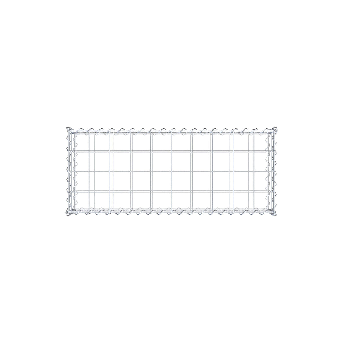 Gabion 100 cm x 20 cm x 40 cm (L x H x D), maskstorlek 10 cm x 10 cm, spiral