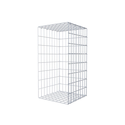 Mounted gabion type 2 80 cm x 40 cm x 40 cm, mesh size 5 cm x 10 cm, C-ring