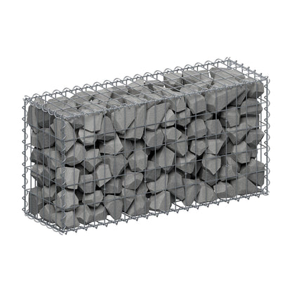Gabione 100 cm x 50 cm x 30 cm (L x H x T), Maschenweite 5 cm x 10 cm, Spirale