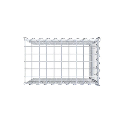 Fourche rapportée type 4 50 cm x 50 cm x 30 cm (L x H x P), mailles 5 cm x 5 cm, spirale