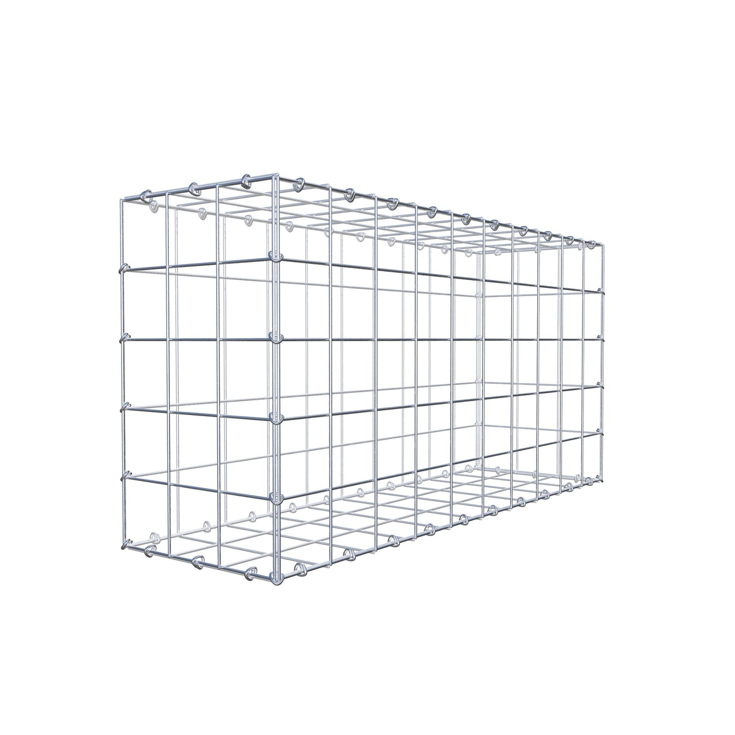 Gabion 100 cm x 50 cm x 30 cm (L x H x D), maskestørrelse 10 cm x 10 cm, C-ring