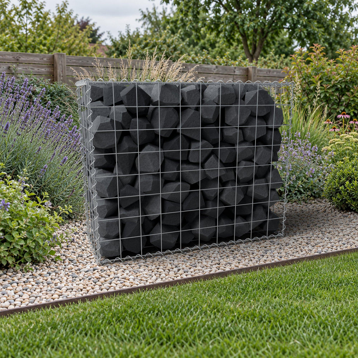 Gabion 100 cm x 80 cm x 40 cm (L x H x D), mesh size 10 cm x 10 cm, spiral