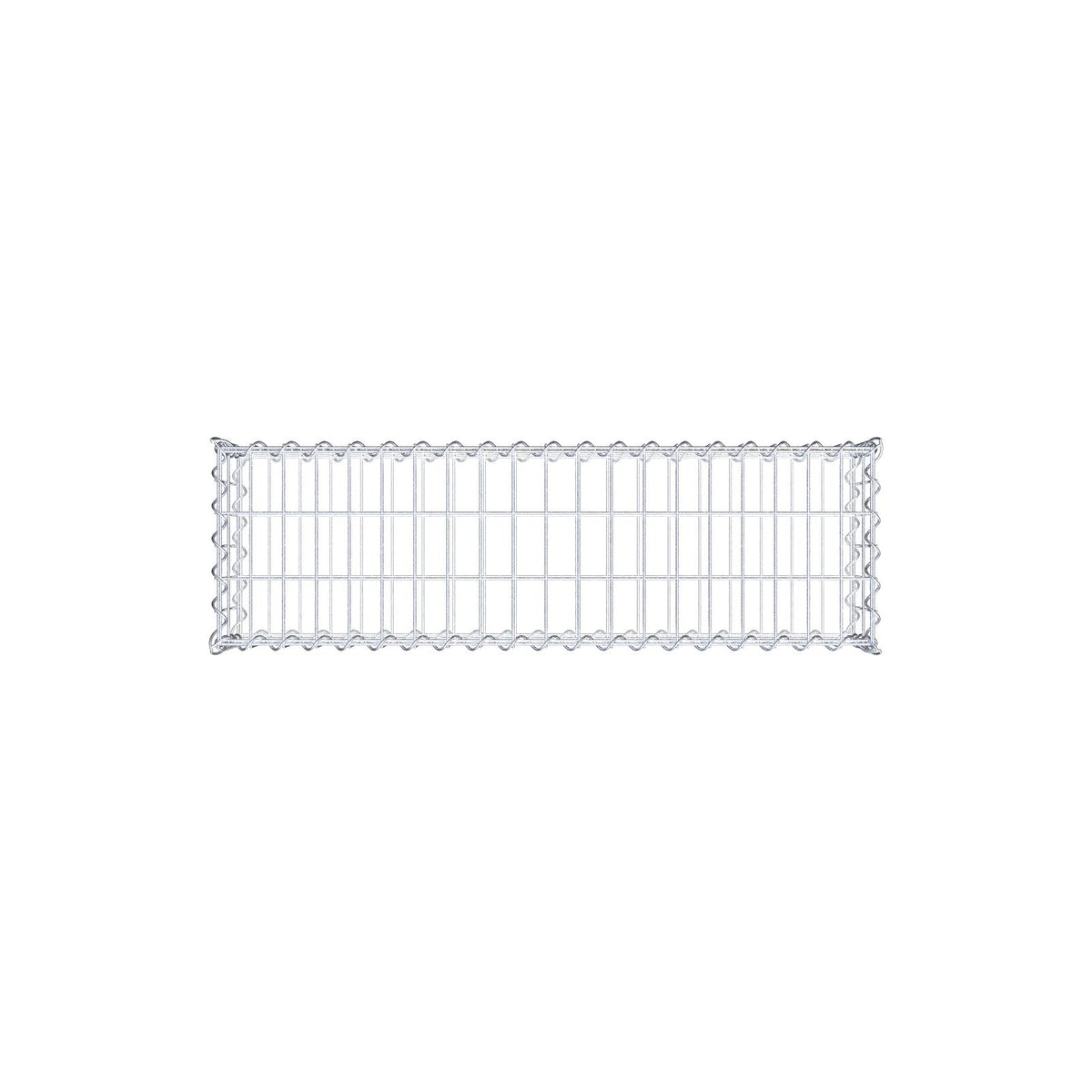 Gabione 100 cm x 20 cm x 30 cm (L x H x T), Maschenweite 5 cm x 10 cm, Spirale