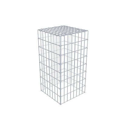Fourche rapportée type 3 80 cm x 40 cm x 40 cm (L x H x P), mailles 5 cm x 10 cm, anneau C