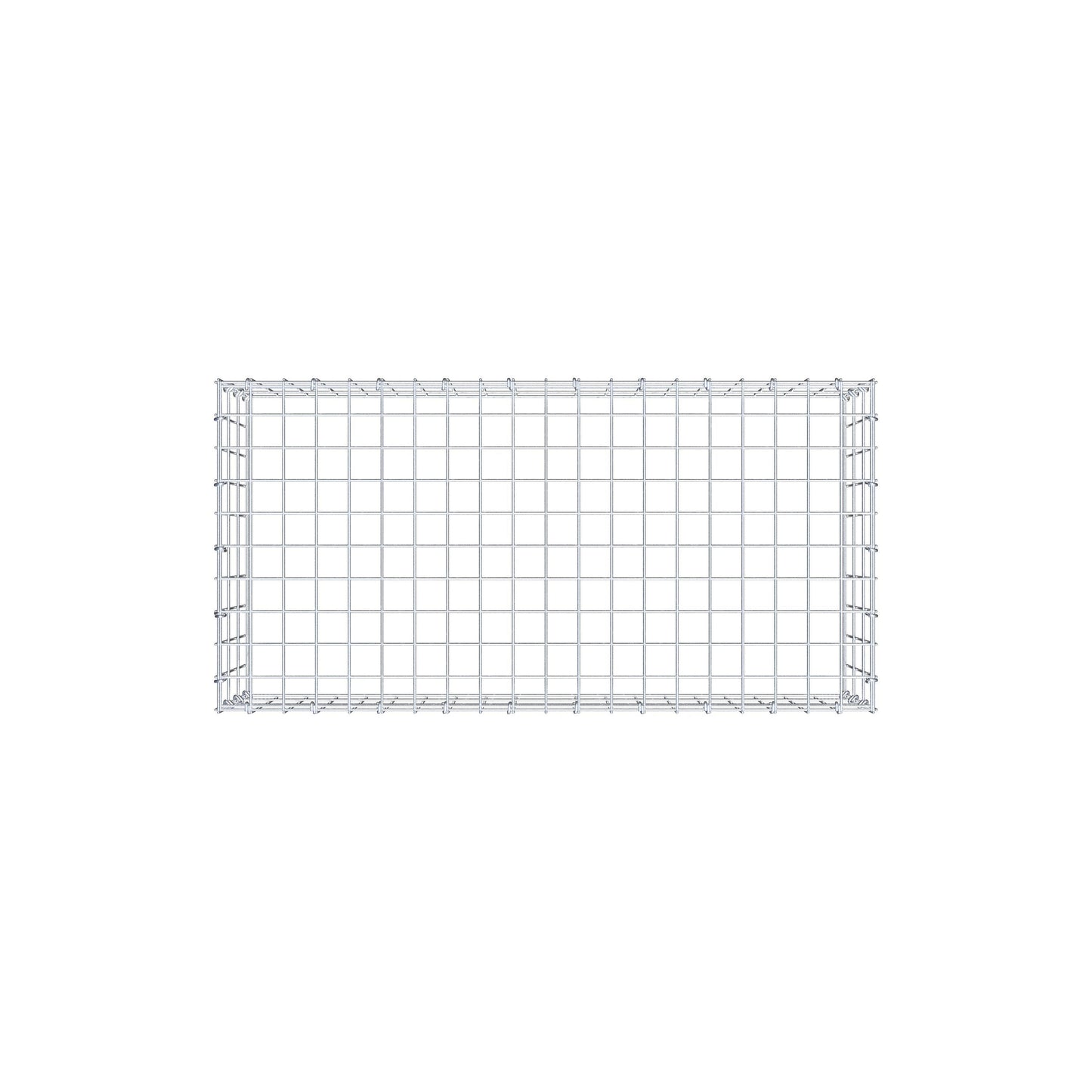 Gavión complementario de tipo 3 100 cm x 30 cm x 50 cm (largo x alto x fondo), malla 5 cm x 10 cm, anillo en C