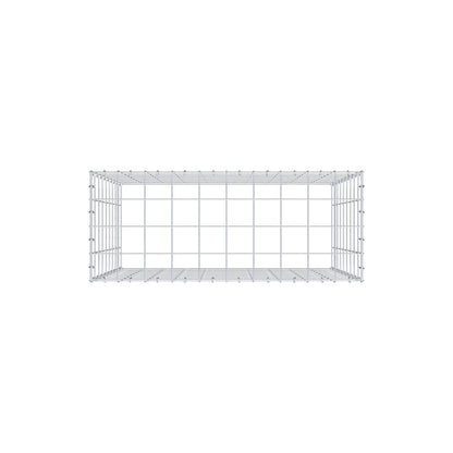 Monteret gabion type 3 100 cm x 90 cm x 40 cm (L x H x D), maskestørrelse 10 cm x 10 cm, C-ring