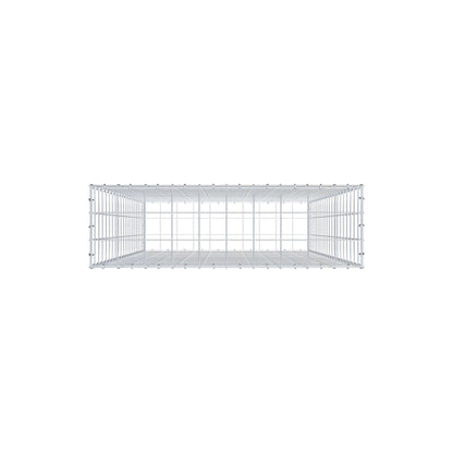 Gabbione 200 cm x 100 cm x 30 cm (L x H x P), maglia 10 cm x 10 cm, anello a C