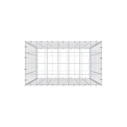 Gabion 100 cm x 70 cm x 40 cm (L x H x D), maskestørrelse 10 cm x 10 cm, C-ring