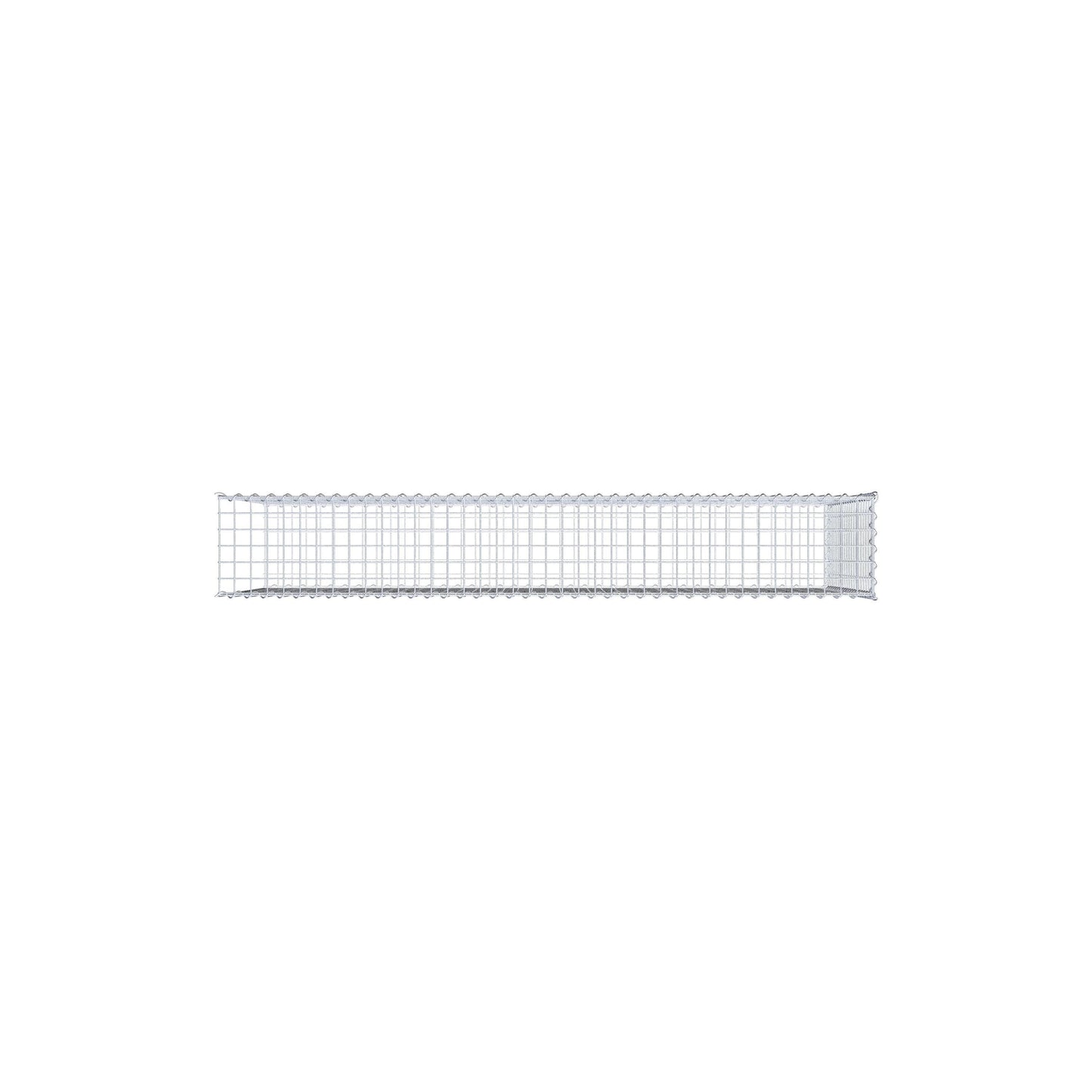 Opvokset gabion type 2 200 cm x 100 cm x 30 cm (L x H x D), maskestørrelse 5 cm x 5 cm, spiral