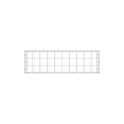 Gavión 100 cm x 20 cm x 30 cm (L x A x P), malla 10 cm x 10 cm, anillo en C