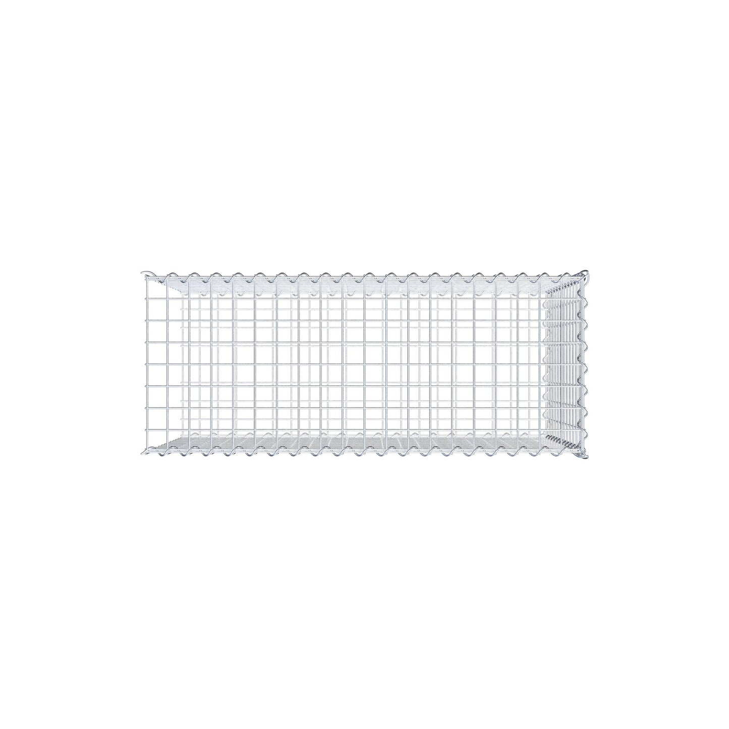 Gavión complementario tipo 2 100 cm x 60 cm x 40 cm (L x A x P), malla 5 cm x 5 cm, espiral