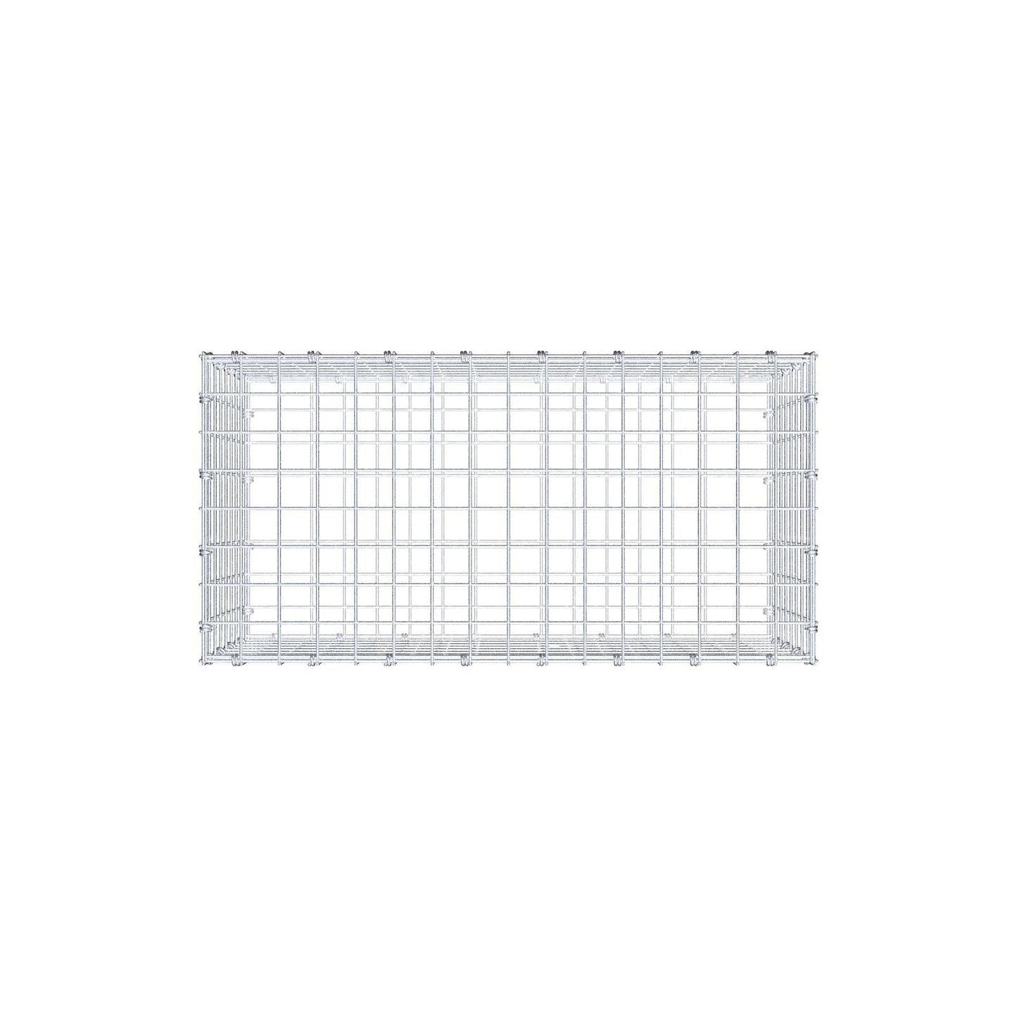 Gabione 80 cm x 40 cm x 40 cm (L x H x T), Maschenweite 5 x 5 cm, Spiralring