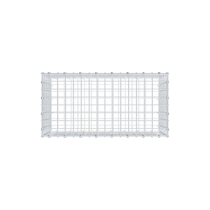 Gabione 80 cm x 40 cm x 40 cm (L x H x T), Maschenweite 5 x 5 cm, Spiralring
