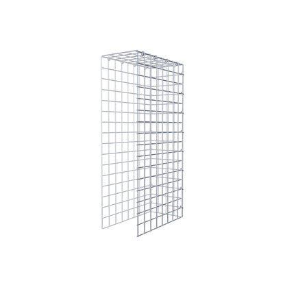 Anbaugabione Typ 4 80 cm x 40 cm x 20 cm (L x H x T), Maschenweite 5 cm x 5 cm, C-Ring