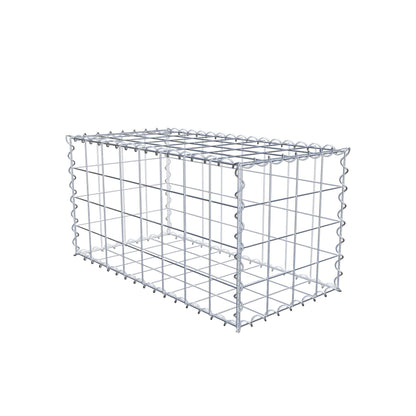 Gabion 80 cm x 40 cm x 40 cm (L x H x D), maskestørrelse 10 cm x 10 cm, spiral