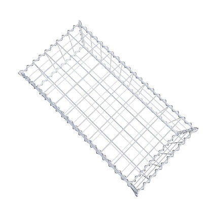 Gavión 100 cm x 30 cm x 50 cm (largo x alto x fondo), malla 10 cm x 10 cm, en espiral