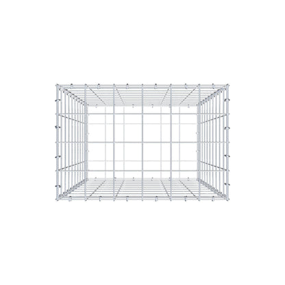 Gabbione 100 cm x 60 cm x 40 cm (L x H x P), maglia 10 cm x 10 cm, anello a C