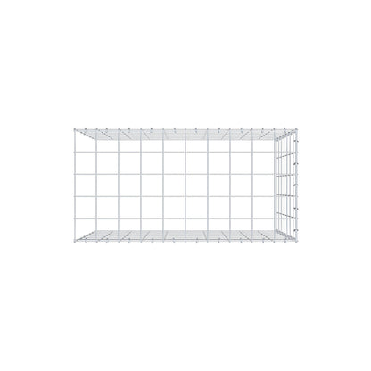Monteret gabion type 4 100 cm x 70 cm x 50 cm (L x H x D), maskestørrelse 10 cm x 10 cm, C-ring