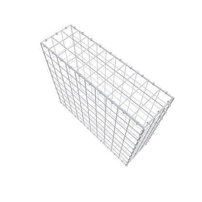 Gabion 100 cm x 90 cm x 30 cm (L x H x D), maskestørrelse 10 x 10 cm, spiralring