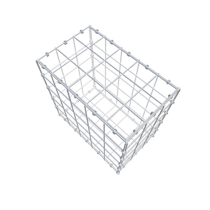 Gabion 50 cm x 50 cm x 30 cm (L x H x D), maskestørrelse 10 x 10 cm, spiralring