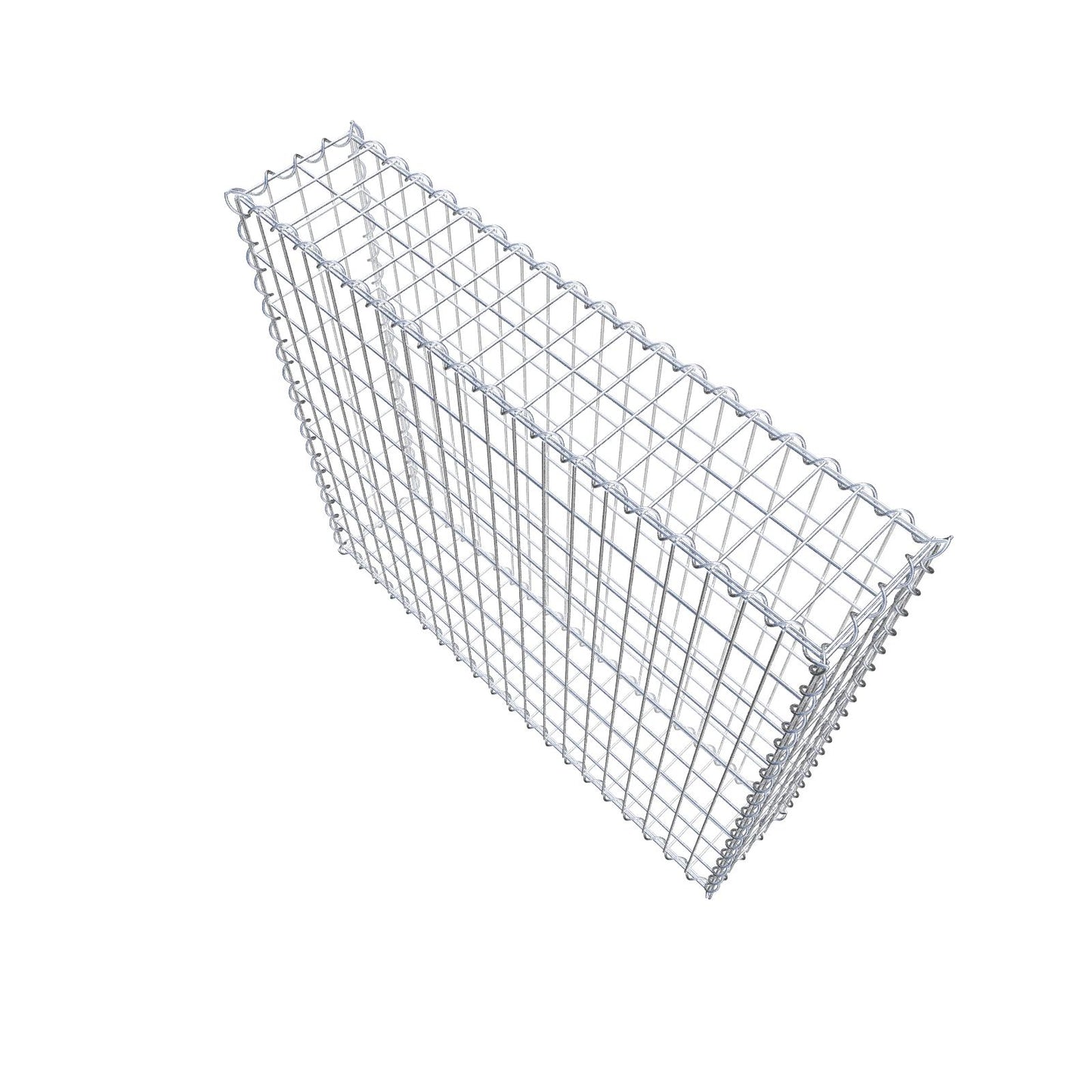Gabion 100 cm x 90 cm x 20 cm (L x H x D), maskestørrelse 5 cm x 10 cm, spiral