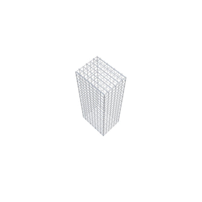 Gabion 100 cm x 40 cm x 30 cm (L x H x D), mesh size 5 cm x 5 cm, C-ring