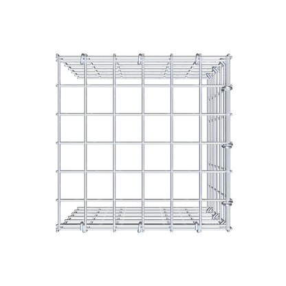 Gavión adicional tipo 4 30 cm x 30 cm x 30 cm (L x A x P), malla 5 cm x 5 cm, anillo en C