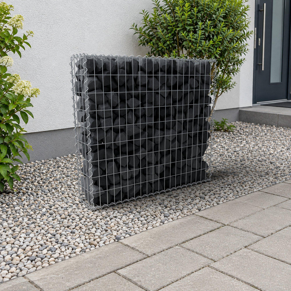 Gabione 100 cm x 90 cm x 20 cm (L x H x T), Maschenweite 5 cm x 10 cm, Spirale