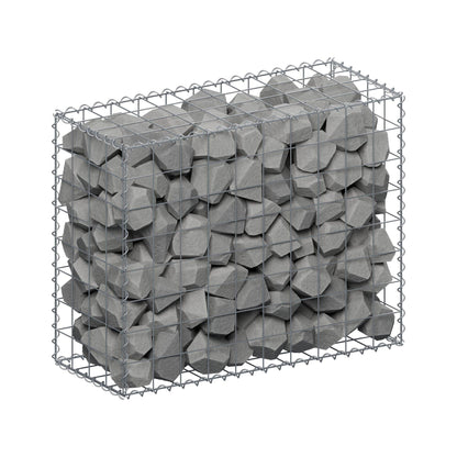 Gabion 100 cm x 80 cm x 40 cm (L x H x D), mesh size 10 cm x 10 cm, spiral
