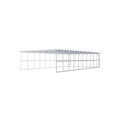 Gavión complementario tipo 4 100 cm x 20 cm x 50 cm (L x A x P), malla 10 cm x 10 cm, espiral