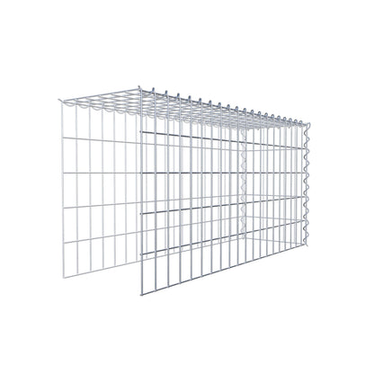 Gabbione aggiuntivo tipo 4 100 cm x 50 cm x 30 cm (L x H x P), dimensione maglia 5 cm x 10 cm, a spirale