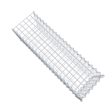 Gabbione aggiuntivo tipo 2 100 cm x 30 cm x 30 cm (L x H x P), dimensione maglia 5 cm x 5 cm, a spirale